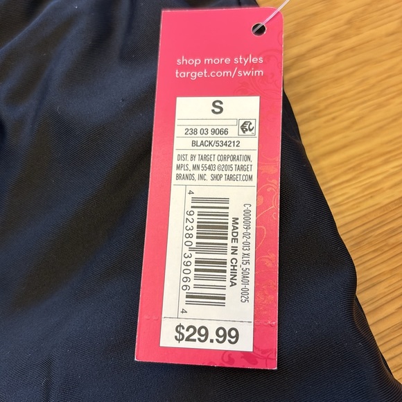 NEW! One piece black cut-out bathing suit. Size S - Picture 3 of 4